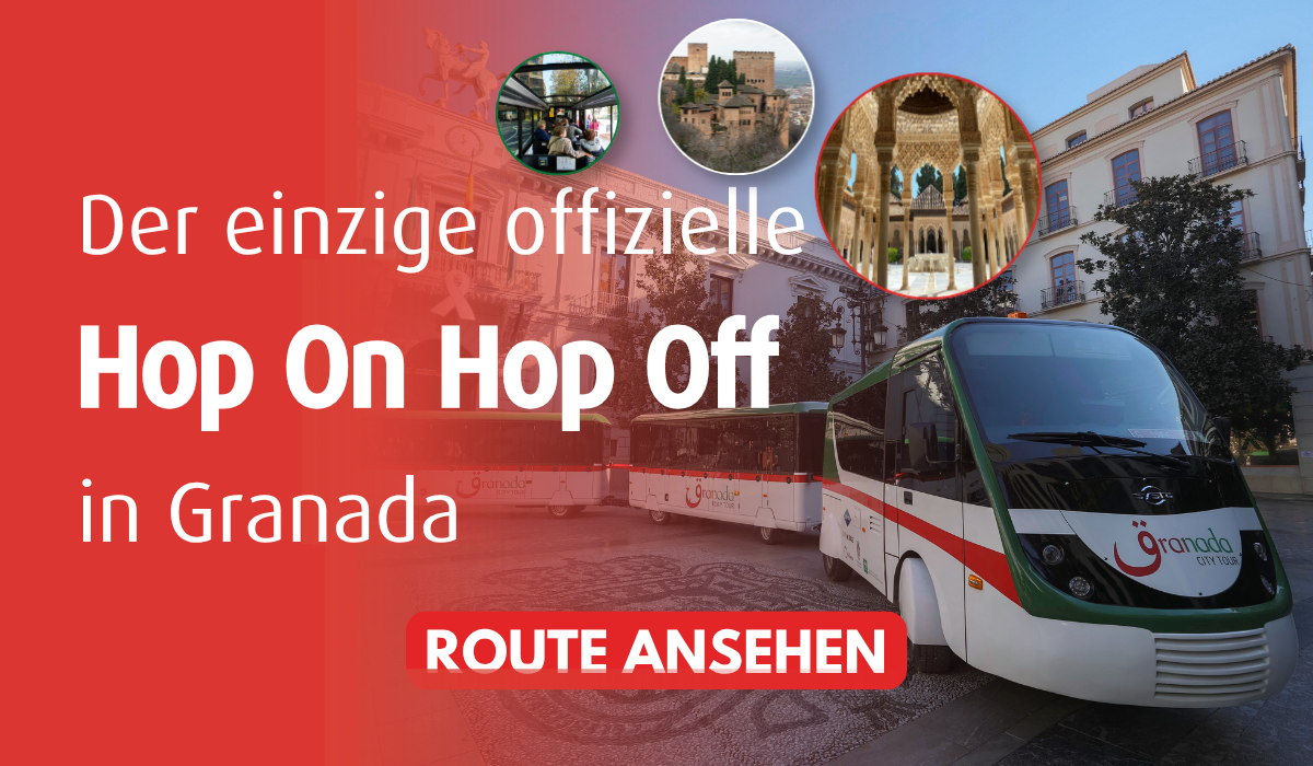 Granadas einziger offizieller Hop-on-Hop-off-Touristenzug