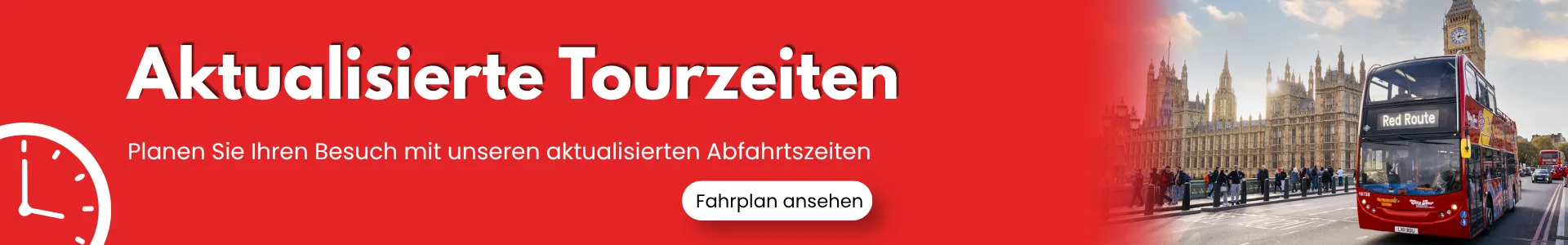 Fahrplan der London City Tour