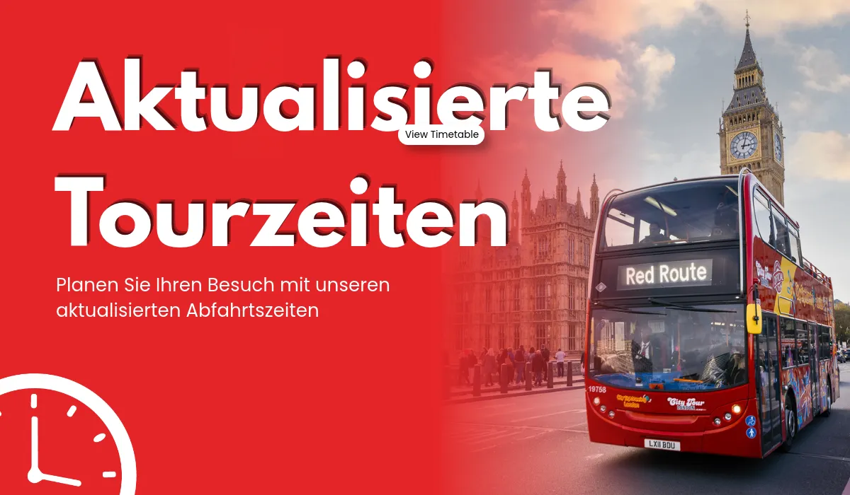 Fahrplan der London City Tour