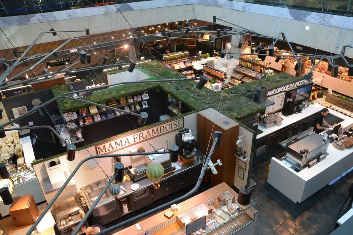 Mercado de San Antón por dentro