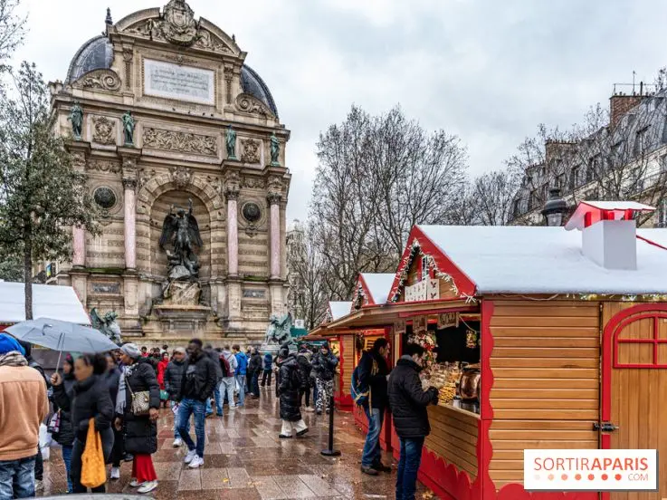 mercado navideño en París