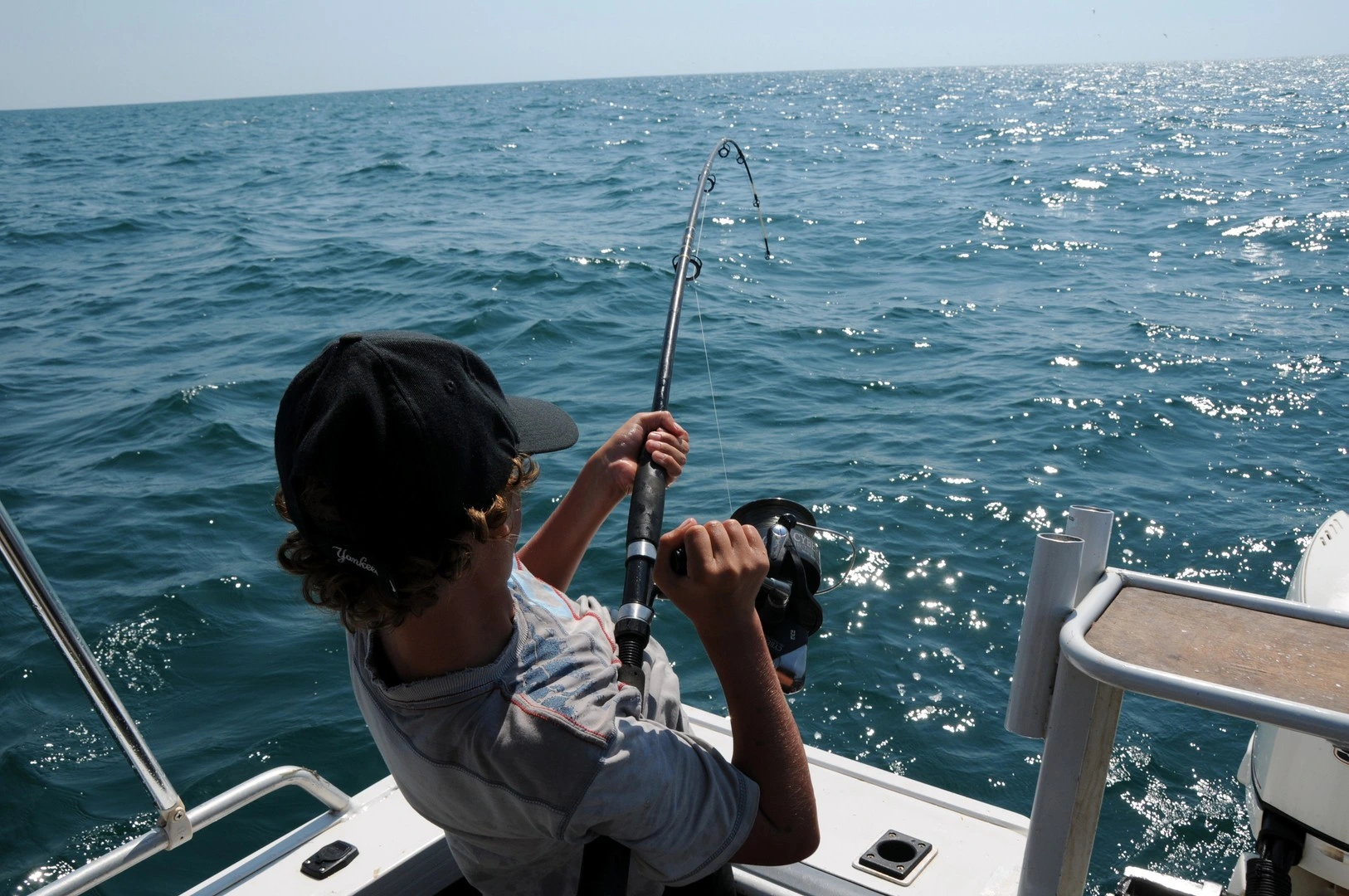 Pesca en barco en Barcelona